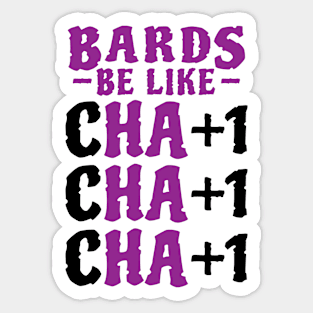 Funny Bard Charisma Stats Sticker